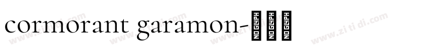 cormorant garamon字体转换